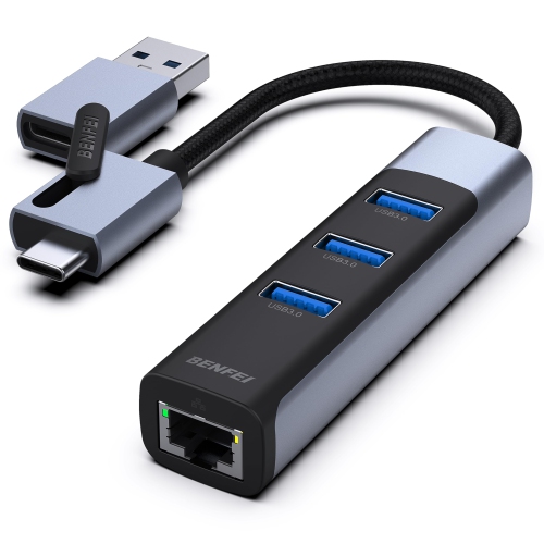 BENFEI USB-C/USB 3.0 to Gigabit Ethernet(RJ45) Adapter