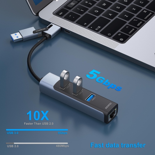 BENFEI USB-C/USB 3.0 to Gigabit Ethernet(RJ45) Adapter