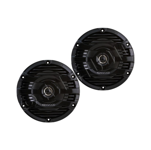 Kenwood KMR-M332BT Marine Digital Media Receiver with KFC-1653MRB 6.5" Speakers and Bonus Zagg Cleaner