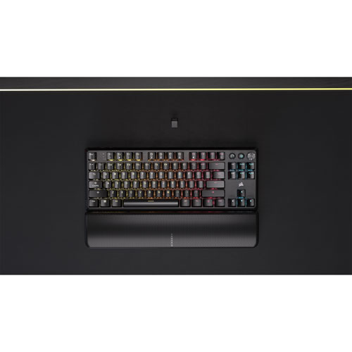 Clavier de jeu mécanique sans pavé numérique rétroéclairé sans fil à touches mécaniques linéaires Red K70 CORE de Corsair - Noir - Exclusivité Best