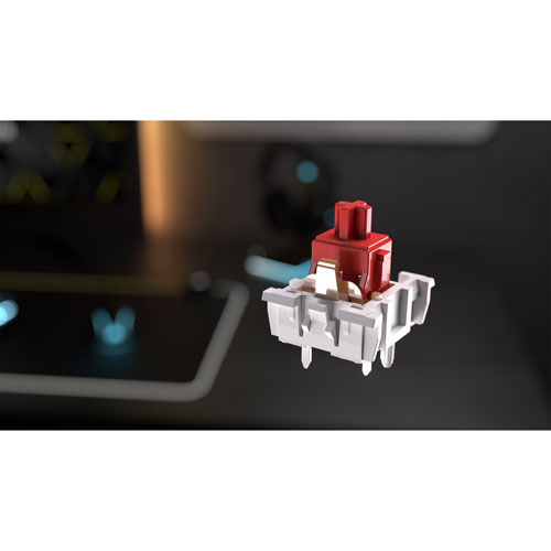 Clavier de jeu mécanique sans pavé numérique rétroéclairé sans fil à touches mécaniques linéaires Red K70 CORE de Corsair - Noir - Exclusivité Best