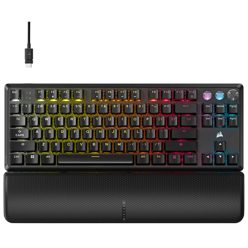 Corsair K70 Pro Wired Backlit Magnetic Linear TKL Gaming Keyboard - Black