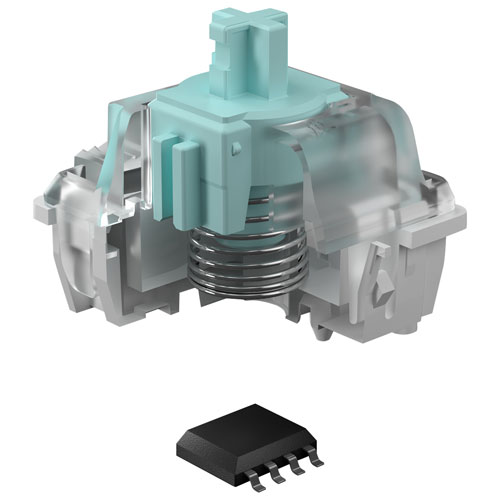 Clavier de jeu sans pavé numérique avec fil rétroéclairé à commutateurs magnétiques linéaires K70 Pro de Corsair - Noir