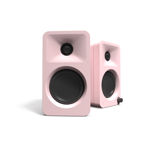 Kanto ORA 100W Powered Reference Desktop Speakers with Bluetooth and USB-C - Pink, Pair