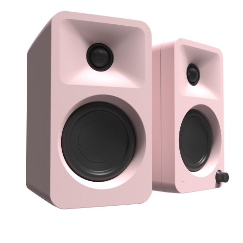 Kanto ORA 100W Powered Reference Desktop Speakers with Bluetooth and USB-C - Pink, Pair
