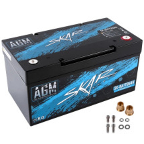 Batterie 85&nbsp;Ah pour l'auto de 1.275 a AGM SK-BATT85AH 12&nbsp;V de Skar Audio