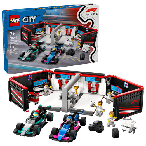 LEGO City : Le garage de F1 et les voitures Mercedes-AMG et Alpine - 678 pièces