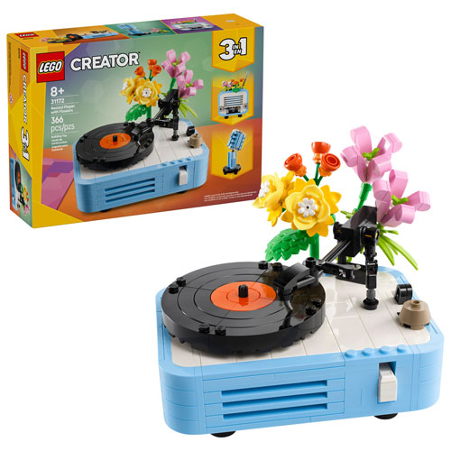 LEGO Creator 3-in-1: Record Player with Flowers - 366 Pieces