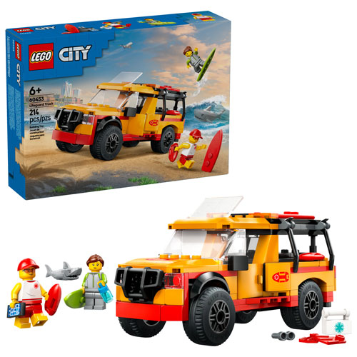 LEGO City : Le camion des sauveteurs de la plage - 214 pièces