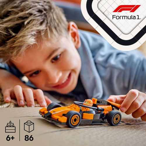 LEGO City : Le pilote de F1 avec la voiture de course McLaren - 86 pièces