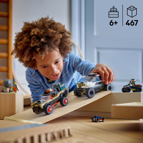 LEGO City: Off- Road Police Car Chase - 467 Pieces (60449)