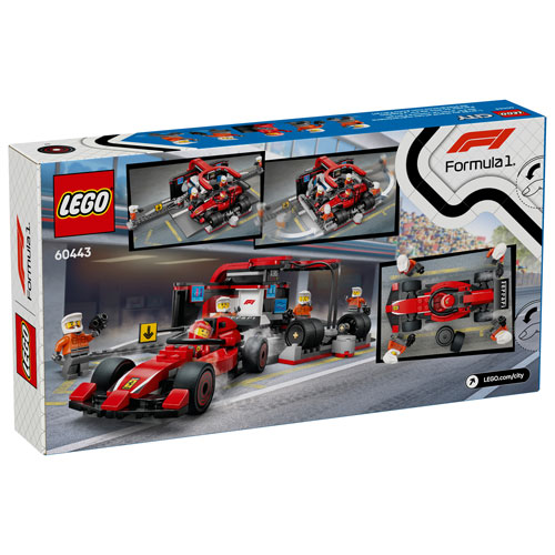 LEGO City: F1 Pit Stop & Pit Crew with Ferrari Car - 322 Pieces