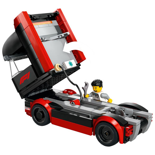 LEGO City : Le camion de F1 avec les voitures de F1 RB20 et AMR24 - 1086 pièces