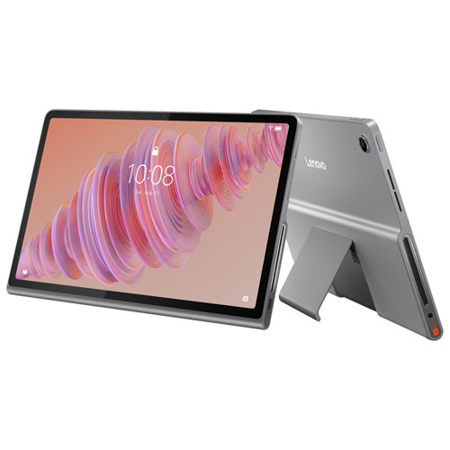 Tablette Tab Plus 11,5 po 256 Go Android 14 de Lenovo à processeur octocoeur MediaTek Helio G99 avec étui - Gris luna