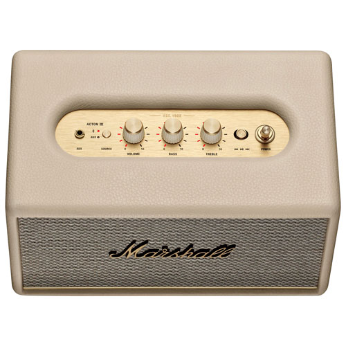 Haut-parleur Bluetooth sans fil Acton III de Marshall - Crème