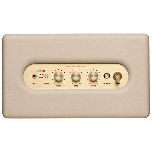 Marshall Acton III Bluetooth Wireless Speaker - Cream