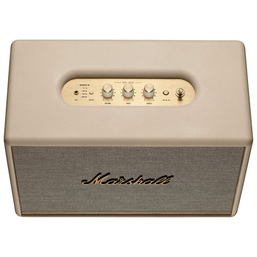 Haut-parleur sans fil Bluetooth Woburn III de Marshall - Crème