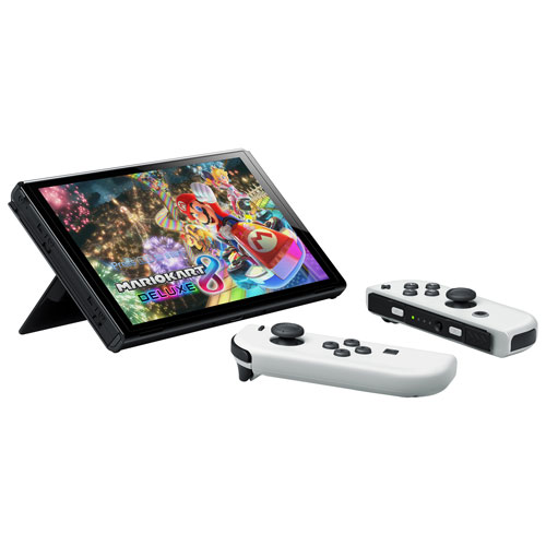 Ensemble Nintendo Switch – Mmodèle OLED Mario Kart 8 Deluxe et abonnement individuel en ligne de 12 mois