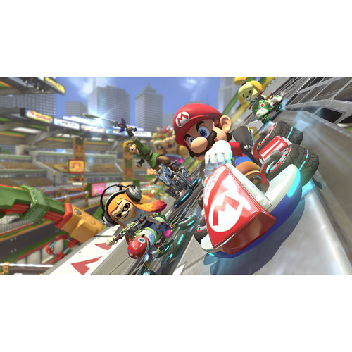 Ensemble Nintendo Switch Mario Kart 8 Deluxe avec abonnement individuel en ligne de 12 mois