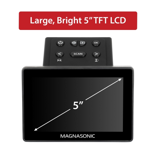 Magnasonic 25MP Film Scanner with 32GB SanDisk SD Card, For 35mm/126/110/Super 8 Film & 135/126/110 Slides