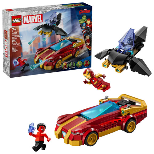 LEGO Marvel: Iron Man Car & Black Panther vs. Red Hulk - 295 Pieces (76310)