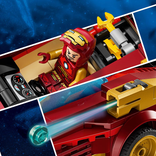 LEGO Marvel: Iron Man Car & Black Panther vs. Red Hulk - 295 Pieces (76310)