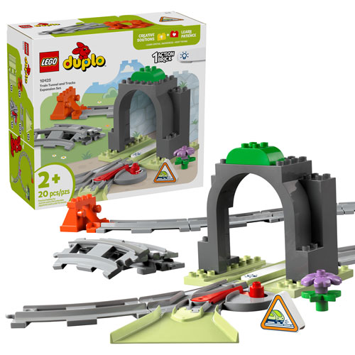 LEGO DUPLO : Ensemble d'extension Tunnel et rails de train - 20 pièces