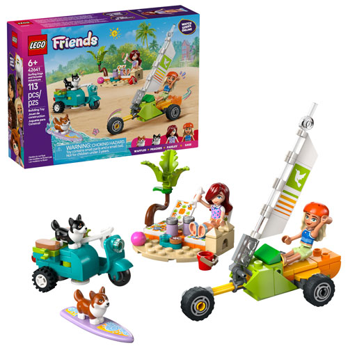 LEGO Friends: Surfing Dogs and Scooter Adventure - 113 Pieces