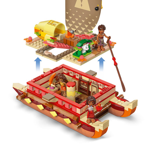 LEGO Disney: Moana's Adventure Canoe - 529 Pieces