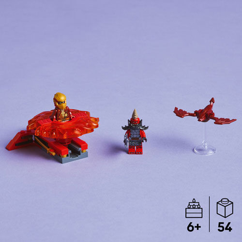 LEGO Ninjago : La toupie Spinjitzu du dragon de Kai - 54 pièces