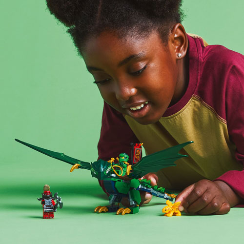 LEGO Ninjago: Lloyd's Green Forest Dragon - 128 Pieces
