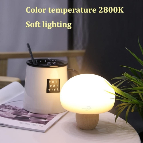 LED Night Light Cute Mushroom Light Silicone USB Night Lamp Touch Sensor Atmosphere Lamp Bedroom Bedside Table Lamp