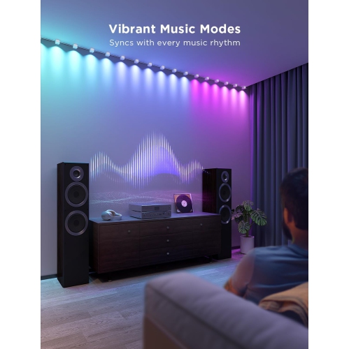 Govee RGBIC Smart LED String Downlights Works with Alexa, 6.7ft with 10 LEDs, White