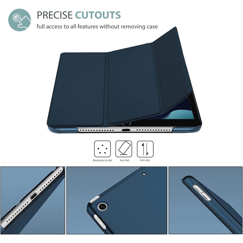 iPad Pro 11 2024 Case Folio Slim Magnetic Smart Cover Stand Case Ultra Slim Lightweight SupRShield Cover For iPad Pro 11 2024 - Blue
