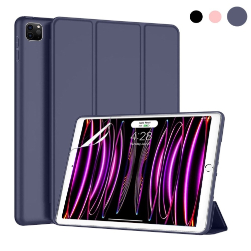 iPad Pro 13 2024 Case Folio Slim Magnetic Smart Cover Stand Case Ultra Slim Lightweight SuperShield Cover For iPad Pro 13 2024 - Blue