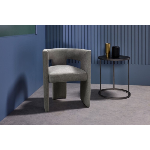 Valencia Andrea Fabric Dining Chair, Light Grey