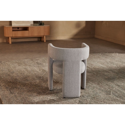 Valencia Andrea Fabric Dining Chair, Light Grey