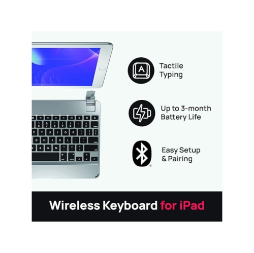 Brydge 9.7 Wireless Keyboard Compatible with iPad 6th Gen, iPad 5th Gen (2017), iPad Pro 9.7 inch - (Space Grey)