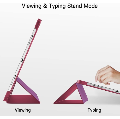 iPad Air 13 po M2 étui 2024/iPad Pro 12,9 po étui 6th/5th/4th génération avec porte-stylet, étui arrière mince en TPUR souple pour tablette, étui