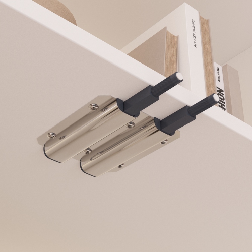 Famapy Contemporary Bookshelf with Glass Doors, LED Lighting, and Adjustable Shelves for Living Room or Study White