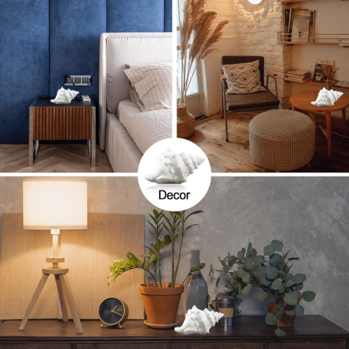 YOULIGHTS Conch Shell Night Light-Battery Powered LED Night Light for Kids Room, Auto Off Timer, Adults Bedroom Decor Nautical Lighting, Home