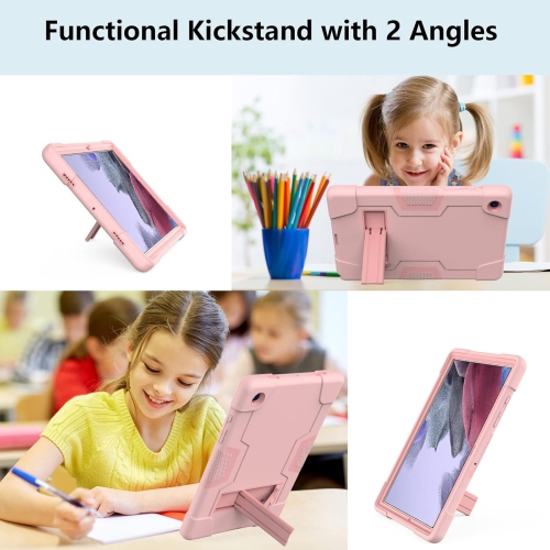 Case for Samsung Galaxy Tab A8 10.5 2022 SM-X200 X205 Kickstand Heavy Duty Cover for Kids 3 in 1 Rugged Shockproof Protective Tablet Case for Samsung