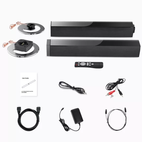 MOVSSOU 50-Watt 2.0 channel Bluetooth Sound bar 32 inch