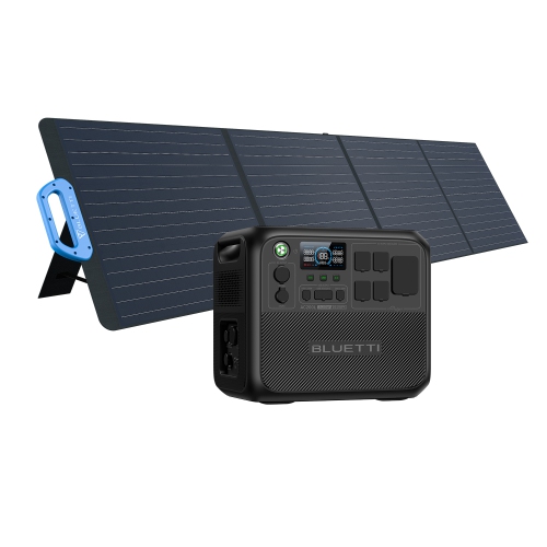 BLUETTI  Ac200L 2400W 2048Wh Lifepo4 Portable Solar Generator With Pv200 200W Solar Panel