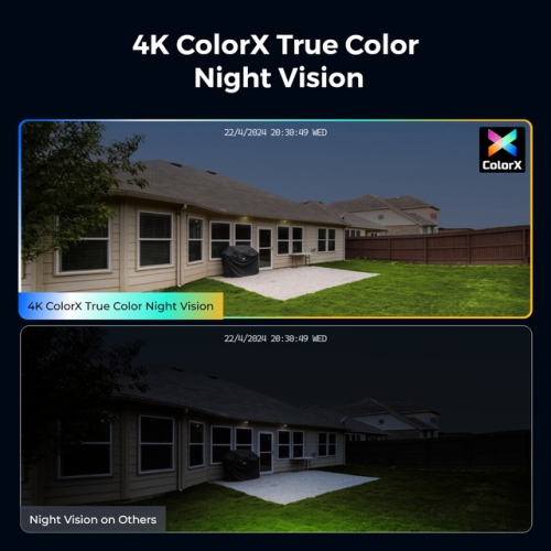 Reolink CX810 - 4K HDR ColorX True Color Night Vision PoE Security Camera, Person/Vehicle/Animal Detection, Two Way Audio