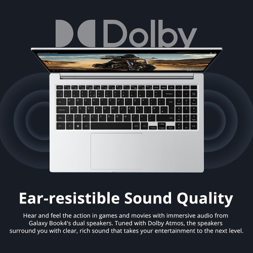 Samsung Galaxy Book4 15.6" FHD Laptop, Intel 7 150U Processor, 2.28TB Storage, 16GB LPDDR4X, Backlit Keyboard, Windows 11 Pro, Silver