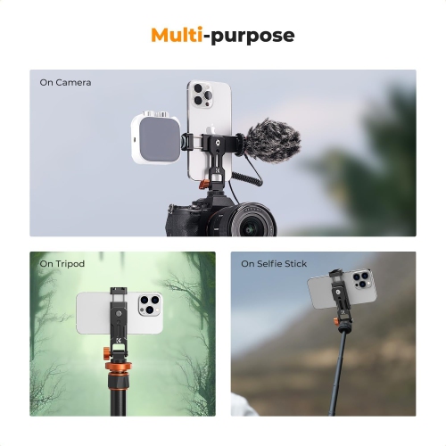 Support adaptateur de trépied pour téléphone cellulaire, pince réglable pour iPhone15/14/13/12 Pro Max, iPad, iPad Mini 1/2/3/4/5/6, iPad Air, iPad
