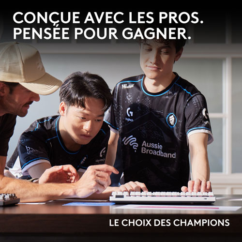 Souris de jeu optique sans fil de 44000 ppp PRO 2 LIGHTSPEED de Logitech G - Noir