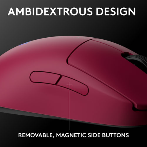 Souris de jeu optique sans fil de 44000 ppp PRO 2 LIGHTSPEED de Logitech G - Magenta