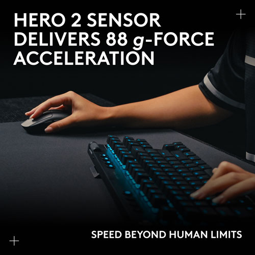 Souris de jeu optique sans fil de 44000 ppp PRO 2 LIGHTSPEED de Logitech G - Magenta